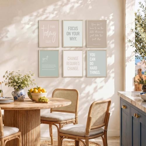 Office Wall Art Inspirational Motivational Canvas Wall Decor Pastel Office - Image 4