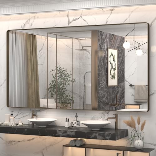 66x36 Inch Bronze Bathroom Mirror by CHARMOR
