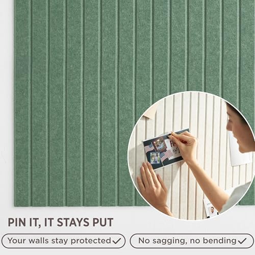 VIVELDA Felt Bulletin Board Tiles 48"x36" - Image 3