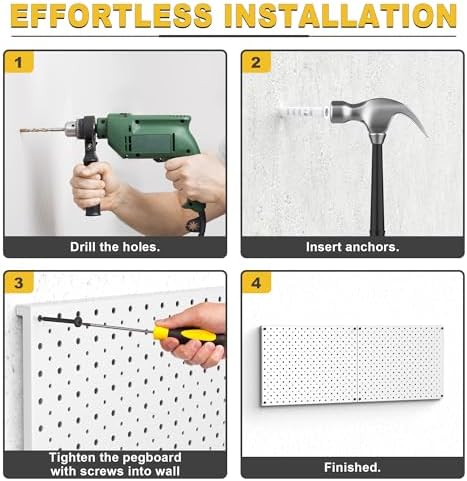 Ultrawall Metal Pegboard Panels, Pegboard Wall Organizer - Image 4
