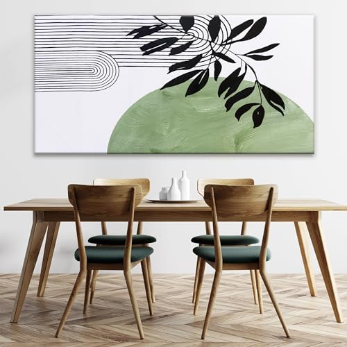 TAIJXAGSG Large Boho Green Wall Art - Image 5