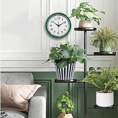 Lily's Home Retro Wall Clock, 9.5 Inch Vintage Design, Silent Non-Ticking - Image 4