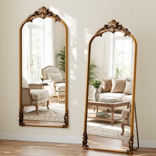 71"x32" Bronze Vintage Arched Full Length Mirror - Image 5