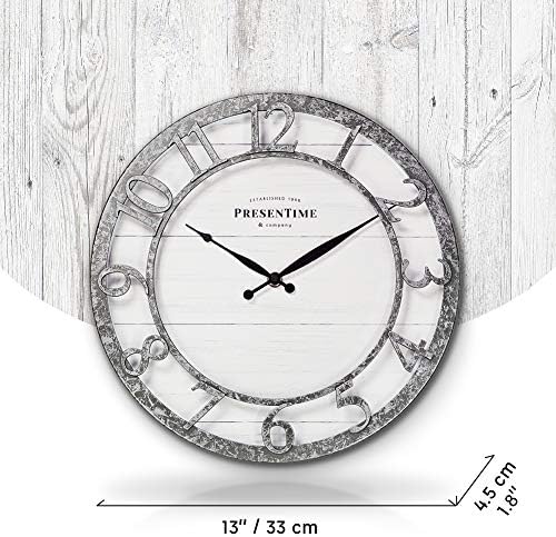 Presentime 13" Farmhouse Series Wall Clock - Image 4