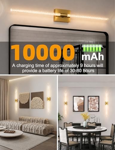 Rechargeable Wall Sconces Set of 2 - Image 5