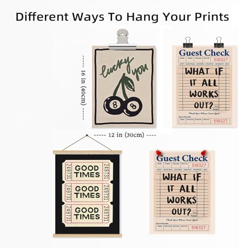 Dytila What If It All Works Out Quote Wall Art Set of 3 Unframed 12x16 In - Image 2