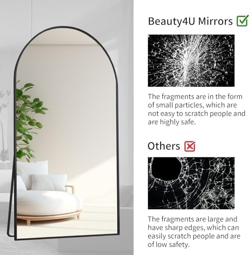 Beauty4U 76" x 34" Arched Full Length Mirror - Image 5