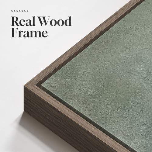 Large Framed Green Abstract Wall Art - Image 6