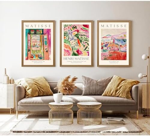 Henri Matisse Wall Art Prints Set of 3 Matisse Wall Decor Aesthetic Canvas - Image 4