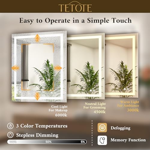 TETOTE LED Bathroom Mirror - Image 3