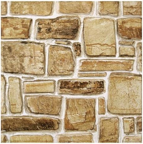 COMSTICKC 3D Faux Stone Wall Panels Peel and Stick by COMSTICKCDECOR