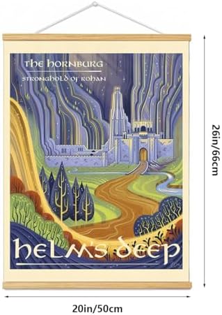 Middle Earth Landscape Wall Art Prints Canvas PaintingFantasy Posters, Wall - Image 4