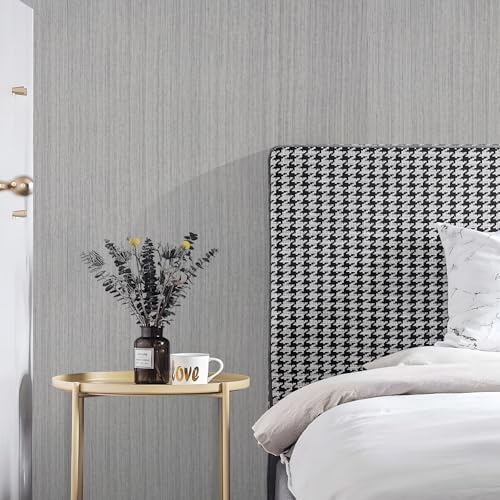 Grasscloth Peel and Stick Wallpaper Textured Contact Paper 15.7in x 118.1in - Image 2