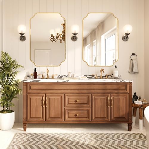 Kelly Miller 30"x48" Gold Foil Scalloped Decorative Wall Mirror - Image 5
