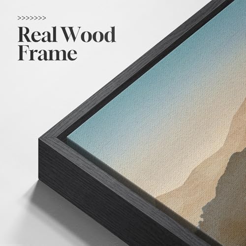 Framed Watercolor Mountain Landscape Wall Art - Image 5