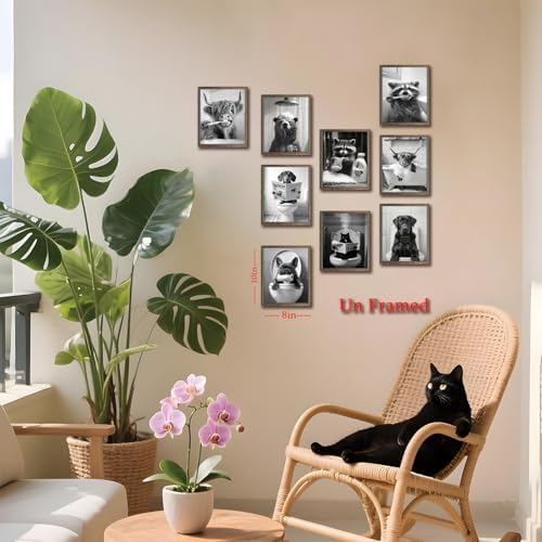 Funny Bathroom Wall Art Set of 9 - Image 6