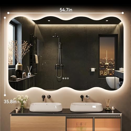 Hasipu 55"x30" Wavy Mirror - Image 2