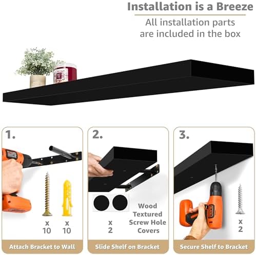 Sorbus Floating Shelves for Wall Storage - Image 4