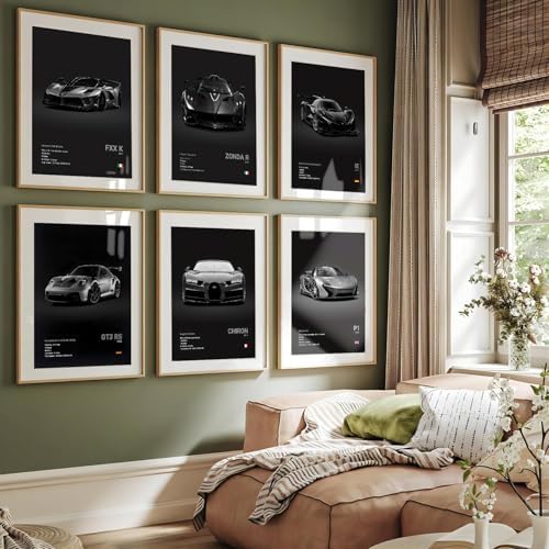 CSLGQGV Car Poster Vintage Racing Car Wall Art Supercar Canvas Prints Painting - Image 3