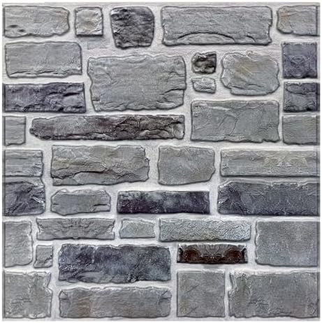 COMSTICKC 3D Peel and Stick Faux Stone Wall Panels by COMSTICKCDECOR
