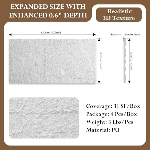 3D Faux Stone Wall Panels - Image 3