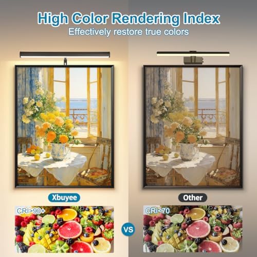 LED Picture Lights for Paintings Plug in, 14 Inch 4W Adjustable Art Light - Image 4