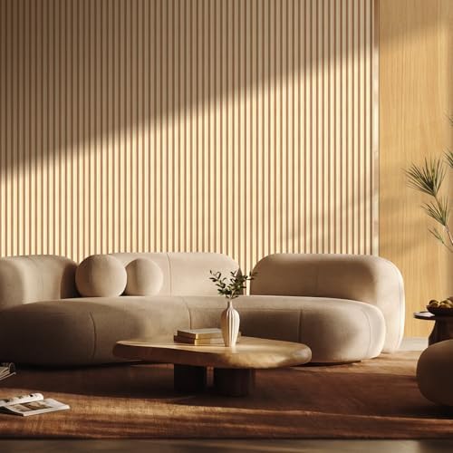 Slat Wall Panel 4-Pack, 108’’x5.7’’, Natural Wood - Image 5
