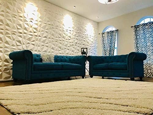 Art3d 12 Pack 3D Diamond Design Wall Panels 19.7"x19.7" PVC Panel - Image 6