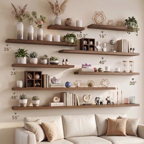 Vivelove 10 in Deep Floating Shelves 16” Set of 2 - Image 2