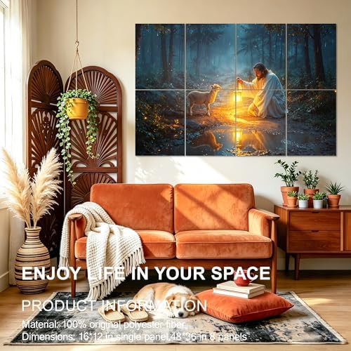 Mollywell Art Acoustic Panels, 48x32 in, The Lost Lamb - Image 5