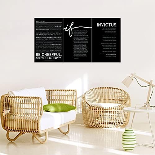 3 Piece Inspirational Wall Art, Quotes Motivational Canvas Prints - Image 3