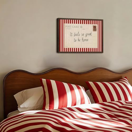 Vintage It Feels so Good to be Home Wall Art Mid Century Positive Quote - Image 4