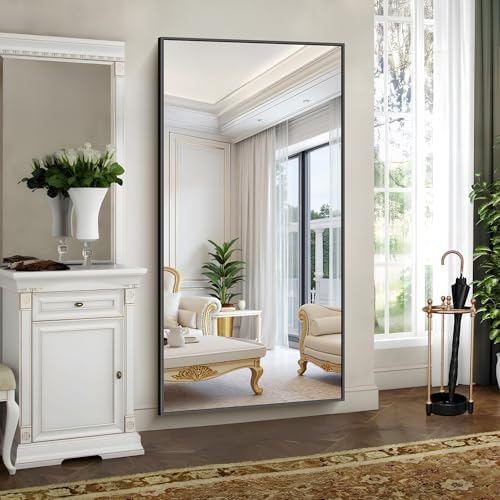 YIROMAN Bathroom Mirror 72"x36", Large Matte Black Bathroom Mirror - Image 4