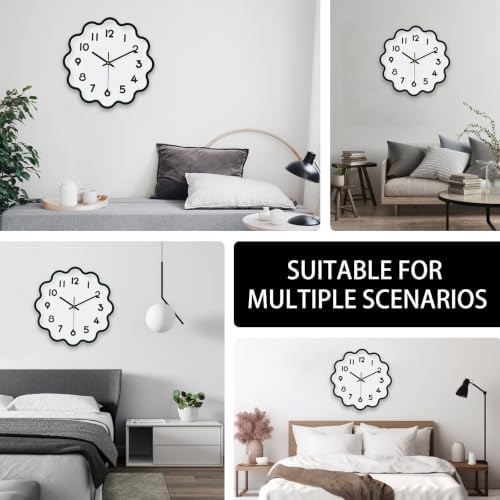HZDHCLH Wall Clocks Battery Operated 12 Inch Cloud Shaped Wall Clock Silent Non - Image 6