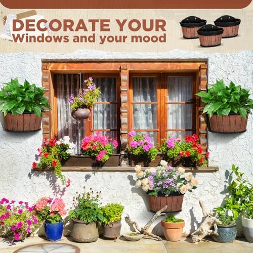 Layhit 6 Pcs Wall Hanging Planters, 12 Inches, 10 Inches - Image 5