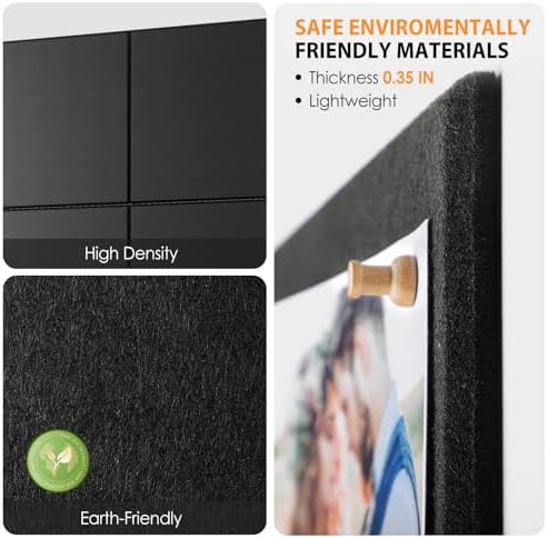 MaxGear Felt Bulletin Board 48" x 36" - Image 2