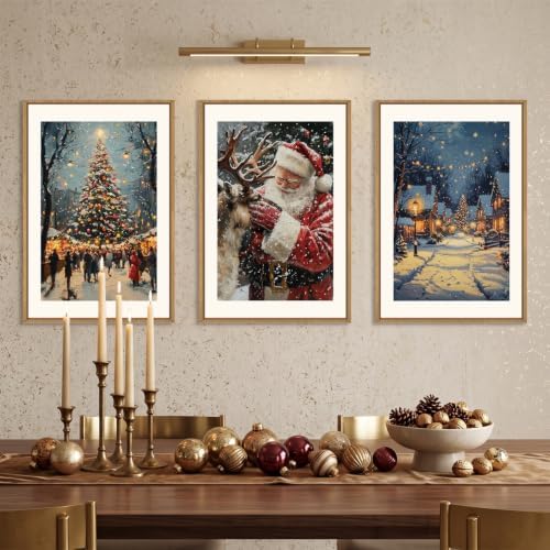 Aryroi Large Enchanting Christmas Framed Canvas Wall Art Set- 16"x24"x3 - Image 3