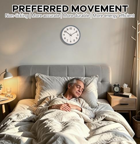 10" Modern Silent Wall Clock - Image 2