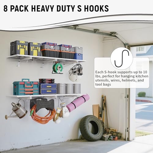 2 Pack Garage Wall Shelving, Garage Shelves Wall Mounted - Image 6