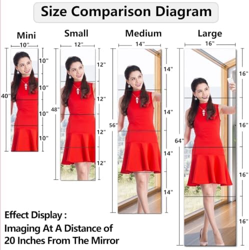 quegau Full Length Safety Shatterproof Mirror - Image 2