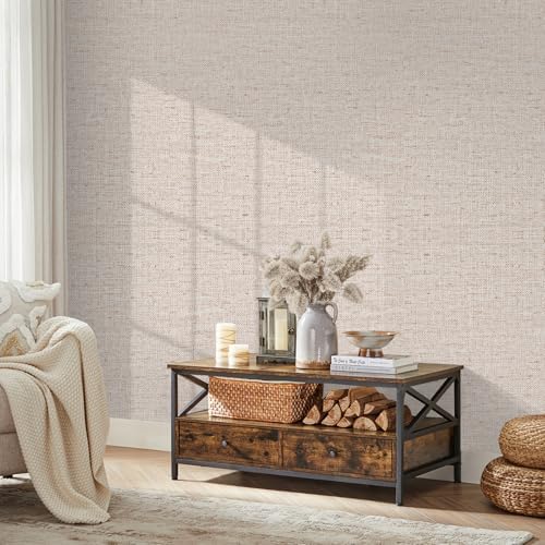 Fabric Wallpaper Textured Contact Paper Grasscloth Wallpaper 15.75"x590.6" - Image 5