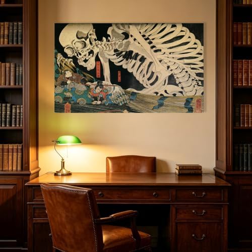 msspart Utagawa Kuniyoshi Canvas Wall Art Japanese Ukiyoe-E Skeleton Artwork - Image 6