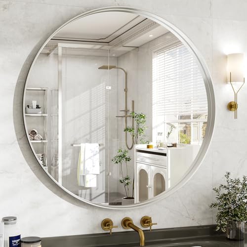 48 Inch Round Bathroom Mirror - Image 2