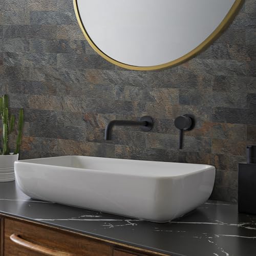 AULIGET 4-Piece Rust Slate Peel and Stick Backsplash Wall Tiles, Laundry Room - Image 3