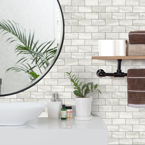 STICKGOO 20-Sheet Subway Tile Peel and Stick Backsplash - Image 3