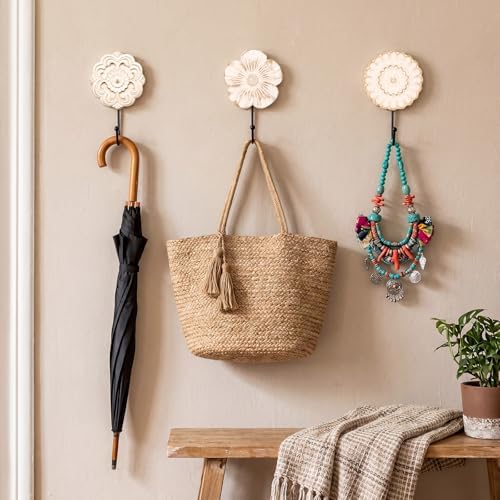 Novabright 3 Pcs Boho Wooden Wall Hooks - Image 5