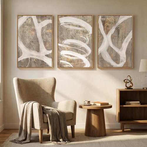 Large Framed Abstract Wall Art, 20x30 In - Image 5