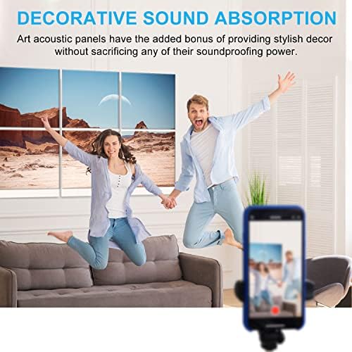 JBER Art Acoustic Panels 72" x 48", Desert Moon Valley - Image 6