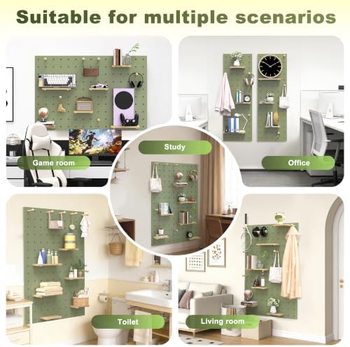 Wooden Modular DIY Pegboard Wall Organizer - Image 7
