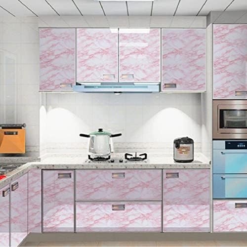 Marble Contact Paper Pink Peel and Stick Wallpaper - Image 2